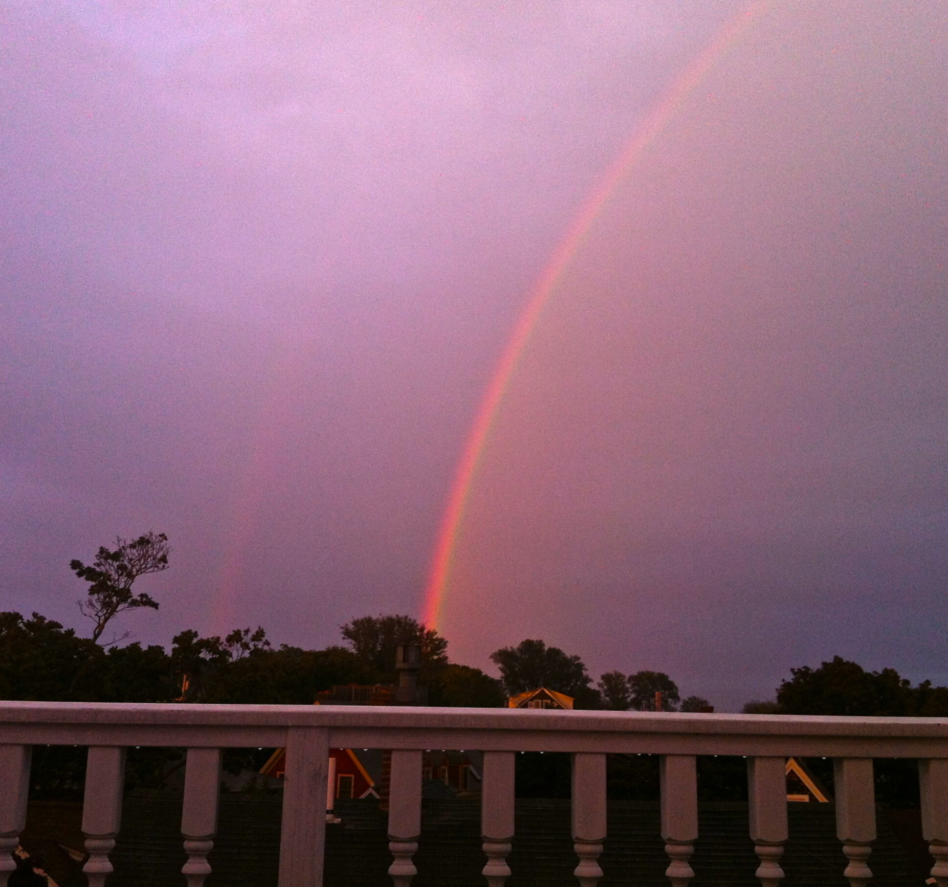 Rainbow from the Penthouse of our Ptown boutique hotel